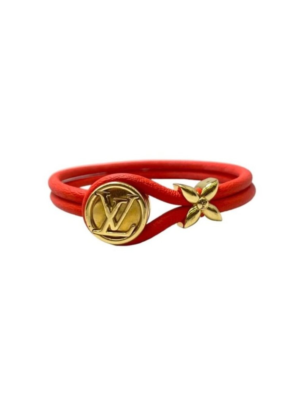 Louis Vuitton Bracelet Keepsake Secret Set M6678 E Orange Gold Color